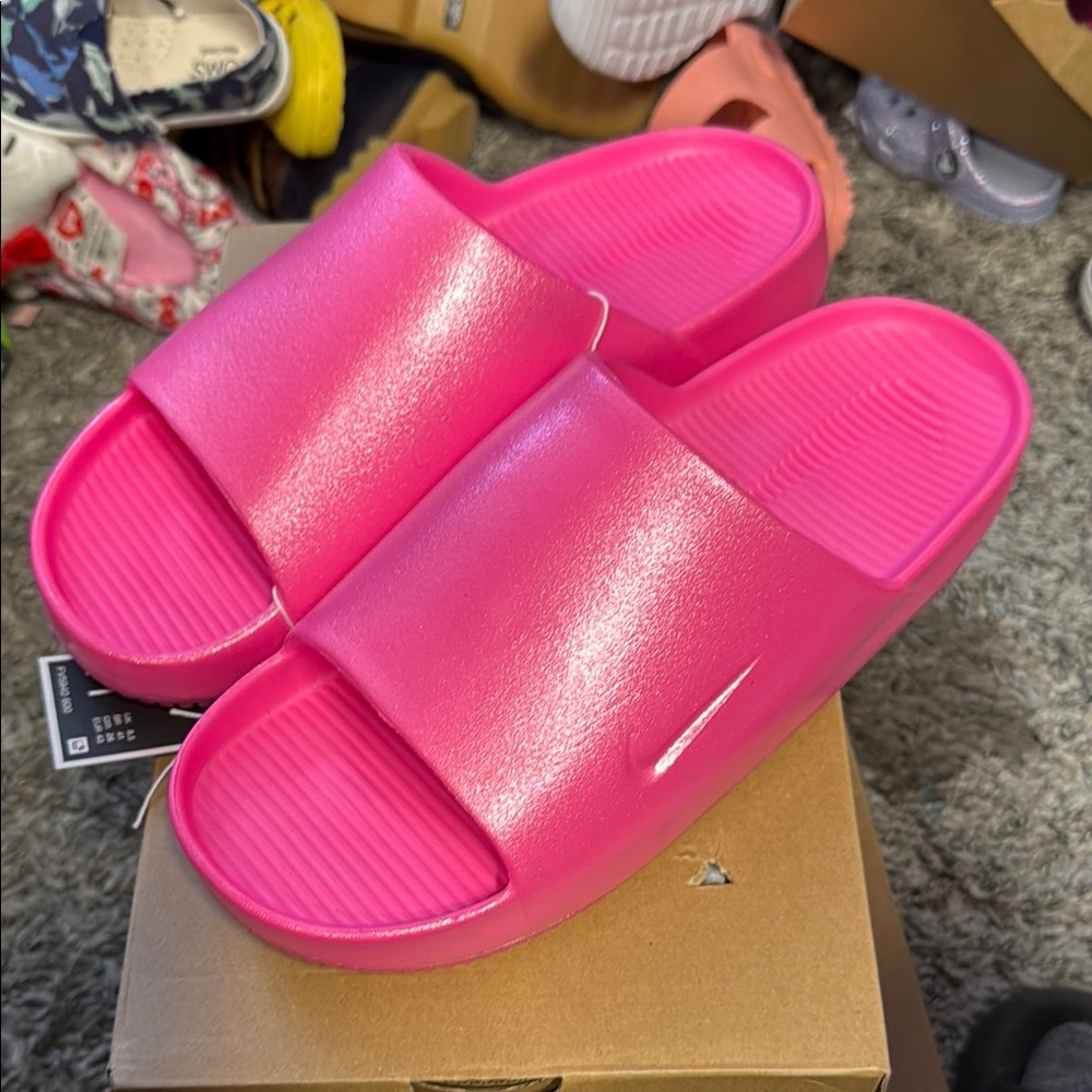 Nike Pink Slide Sandals